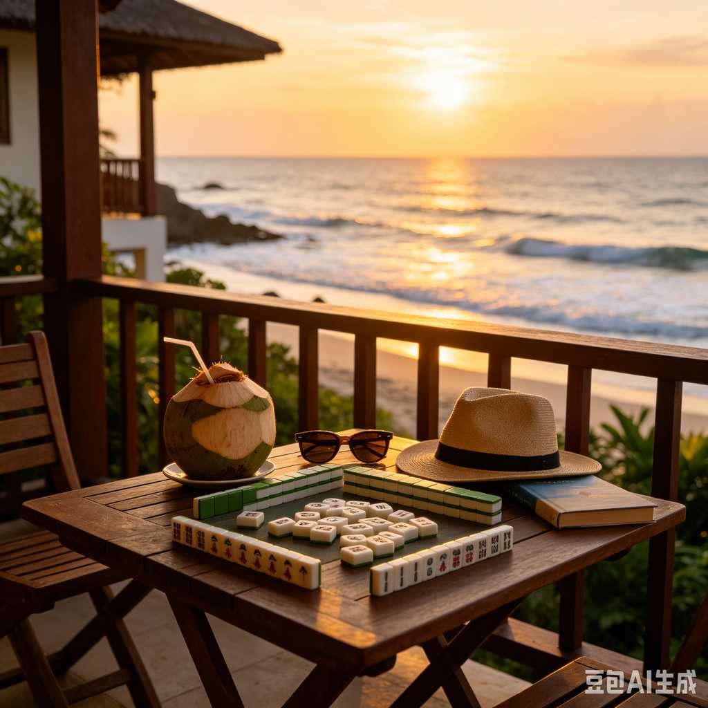 printed logo mahjong set